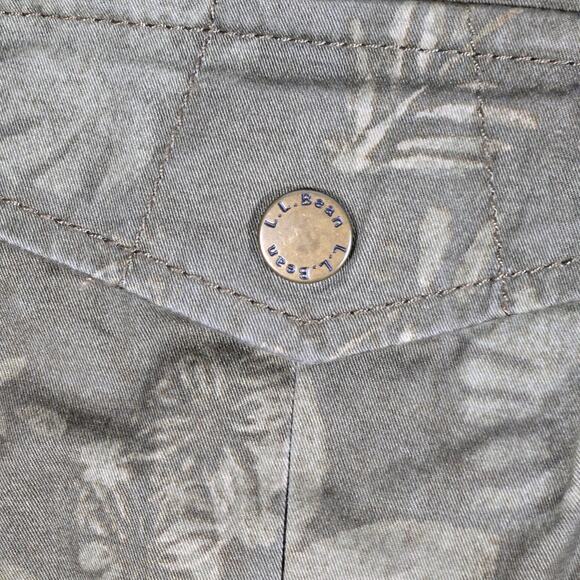 LL Bean Military Safari Palm Tropical Utility Cinch Waist Cotton Blend Jacket M - Picture 10 of 11